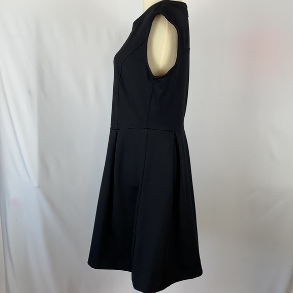 Cynthia Rowley Sleeveless Pleated Fit & Flare Little Black Dress - Size Medium - Picture 3 of 12